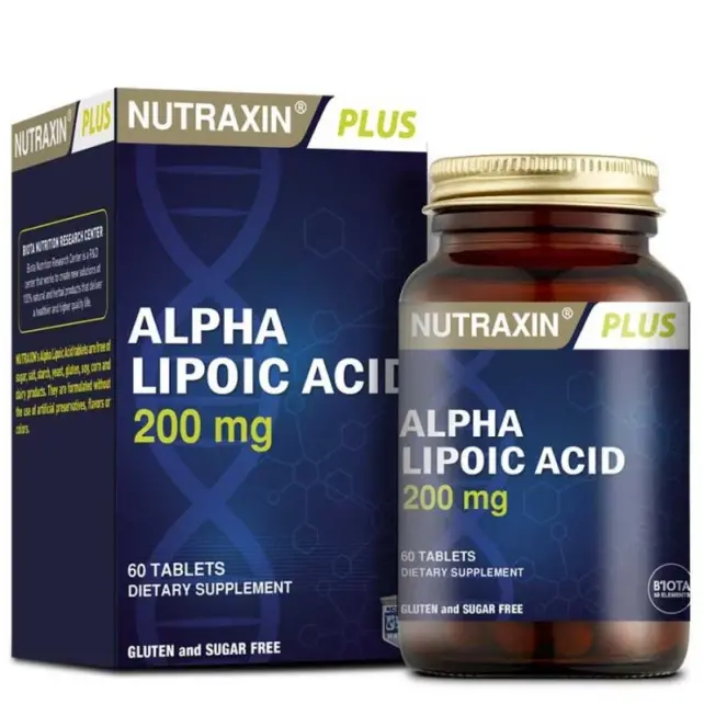 Nutraxin Plus Alpha Lipoic Acid 200mg - Takviye Edici Gıda 60 Tablet - 1