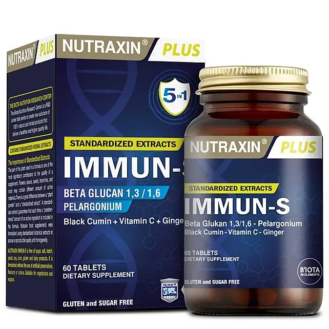 Nutraxin Plus Immun-S Takviye Edici Gıda 60 Tablet - 1