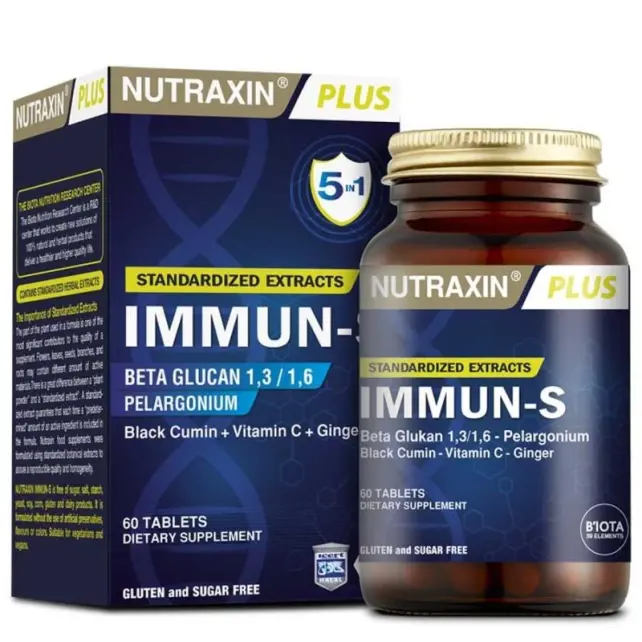 Nutraxin Plus Immun-S Takviye Edici Gıda 60 Tablet - 1