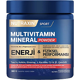 Nutraxin Sport Multivitamin Mineral Powder - Toz Gıda Takviyesi 300gr - 1