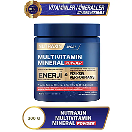 Nutraxin Sport Multivitamin Mineral Powder - Toz Gıda Takviyesi 300gr - 2