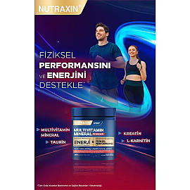 Nutraxin Sport Multivitamin Mineral Powder - Toz Gıda Takviyesi 300gr - 4