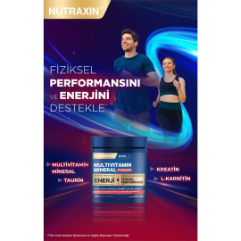 Nutraxin Sport Multivitamin Mineral Powder - Toz Gıda Takviyesi 300gr - 4