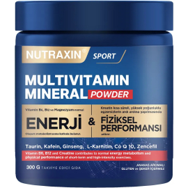Nutraxin Sport Multivitamin Mineral Powder - Toz Gıda Takviyesi 300gr - Nutraxin