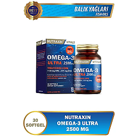 Nutraxin Vitals Omega-3 Ultra 2500mg - Takviye Edici Gıda 30 Softjel Kapsül - 2