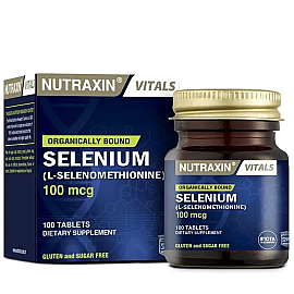 Nutraxin Vitals Selenium 100 Mcg - Takviye Edici Gıda 100 Tablet - Nutraxin