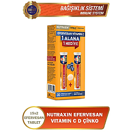 Nutraxin Vitals Vitamin C - Efervasan Takviye Edici Gıda 2'li - 2