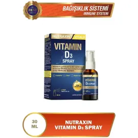 Nutraxin Vitals Vitamin D3 Spray - Gıda Takviyesi 30ml - 2