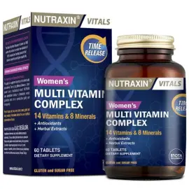 Nutraxin Vitals Womens Multivitamin Complex - Takviye Edici Gıda 60 Tablet - Nutraxin