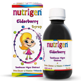 Nutrigen Elderberry Kara Mürver Ekstreli Takviye Edici Gıda Şurup 200ml - Nutrigen