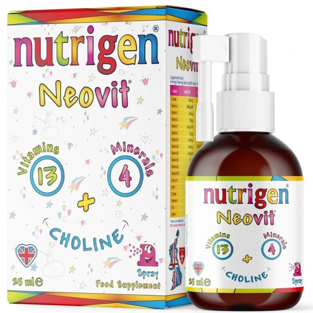 Nutrigen Neovit Sprey - Çocuklar İçin Takviye Edici Gıda 25ml - 1