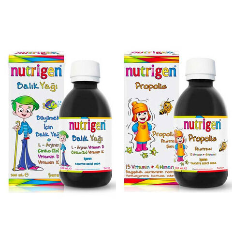 Nutrigen Omega & Propolis Takviye Edici Gıda 2x200ml Nutrigen Omega & Propolis Takviye Edici Gıda 2x200ml