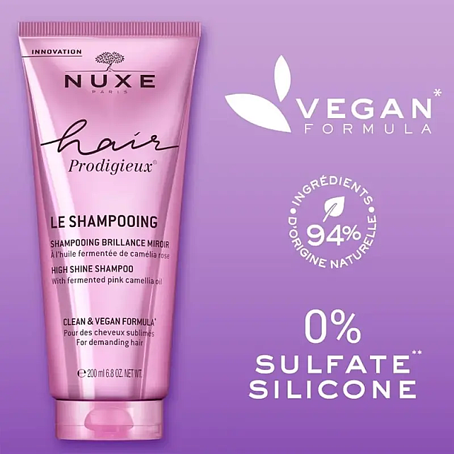 Nuxe Hair Prodigieux High Shine Shampoo - Yoğun Parlaklık Veren Şampuan 200ml - 3