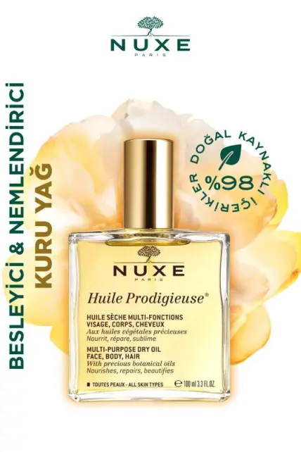 Nuxe Huile Prodigieuse Çok Amaçlı Kuru Yağ 100ml - Şampuan 30ml Hediye - 4