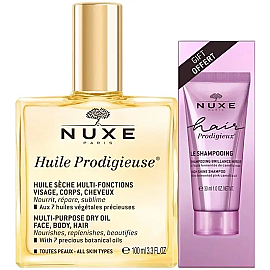 Nuxe Huile Prodigieuse Çok Amaçlı Kuru Yağ 100ml - Şampuan 30ml Hediye - Nuxe