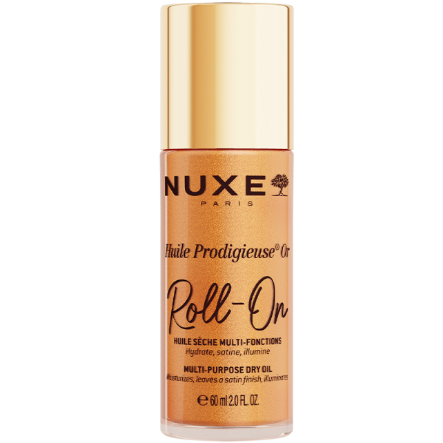 Nuxe Huile Prodigieuse Or Dry Oil Roll-On Çok Amaçlı Altın Parıltılı Kuru Yağ 60ml - 1