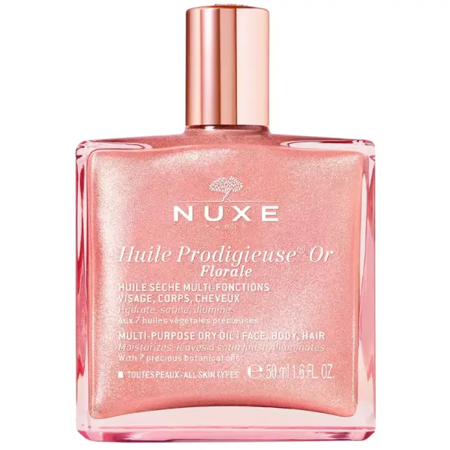 Nuxe Huile Prodigieuse Or Floral Dry Oil - Pembe Parıltılı Çiçek Kokulu Çok Amaçlı Kuru Yağ 50ml - 1