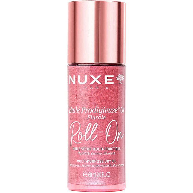 Nuxe Huile Prodigieuse Or Floral Dry Oil Roll-On Pembe Parıltılı Çok Amaçlı Kuru Yağ 60ml - 1