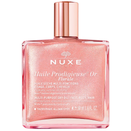 Nuxe Huile Prodigieuse Or Florale - Pembe Parıltılı Çiçeksi Çok Amaçlı Kuru Yağ 50ml - Nuxe