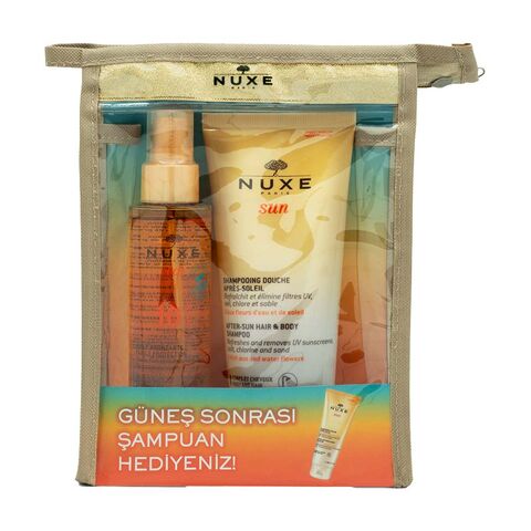Nuxe Huile Solaire SPF10 & After Sun Hair Body Shampoo 200ml Hediye Nuxe Huile Solaire SPF10 & After Sun Hair Body Shampoo 200ml Hediye