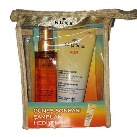 Nuxe Huile Solaire SPF30 & After Sun Hair Body Shampoo 200ml Hediye Nuxe Huile Solaire SPF30 & After Sun Hair Body Shampoo 200ml Hediye
