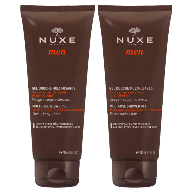 Nuxe Men Multi Shower Gel - Erkekler İçin Duş Jeli 2x200ml - 1