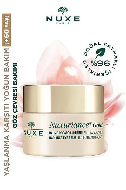 Nuxe Nuxuriance Gold Eye Balm - Anti-Aging Göz Çevresi Bakım Kremi 15ml - 3