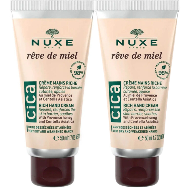 Nuxe Reve De Miel Cica Hand Cream - El Kremi 2x50ml - 1