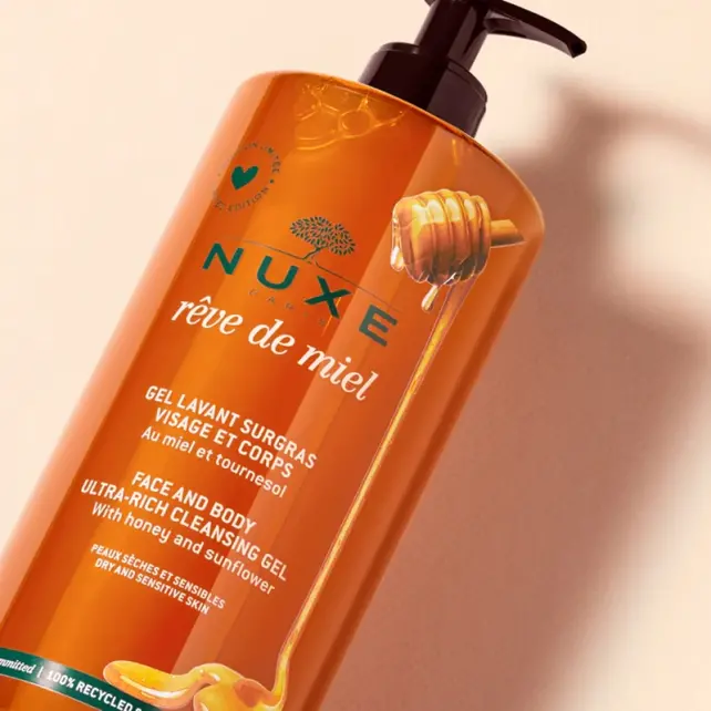 Nuxe Reve De Miel Face And Body Cleansing Gel - Temizleme Jeli 750ml - 4
