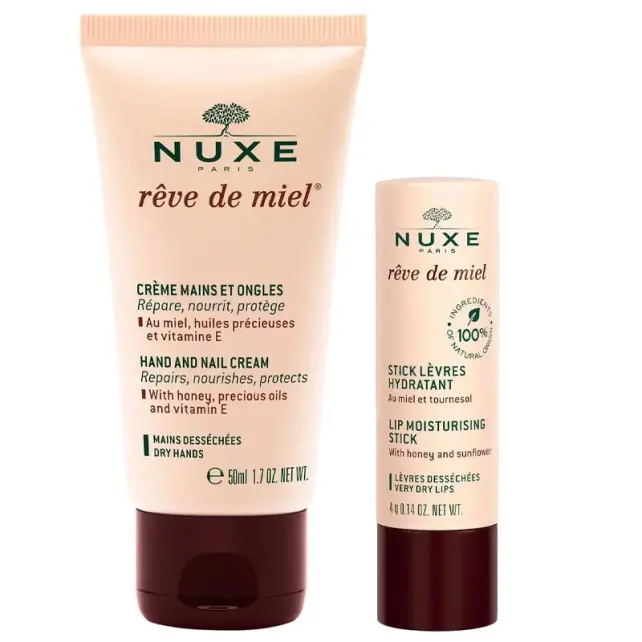 Nuxe Reve De Miel Hand And Nail Cream 30ml - Lip Stick Dudak Bakımı 4g - 2