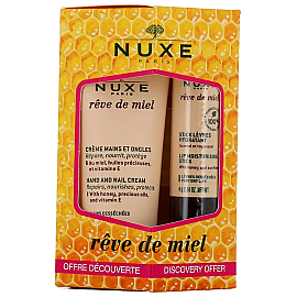 Nuxe Reve De Miel Hand and Nail Cream 30ml - Lip Stick Dudak Bakımı 4g - 1