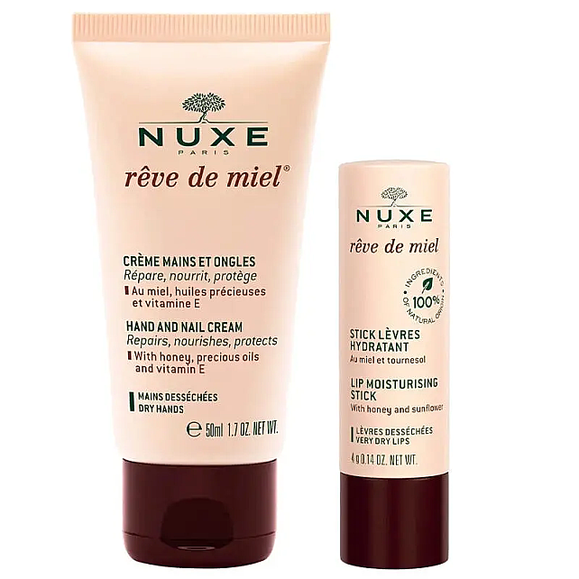 Nuxe Reve De Miel Hand and Nail Cream 30ml - Lip Stick Dudak Bakımı 4g - 2