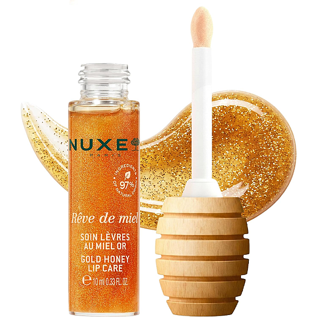 Nuxe Reve De Miel Honey Lip Gold - Nemlendirici Işıltılı Dudak Balı 10ml - 2