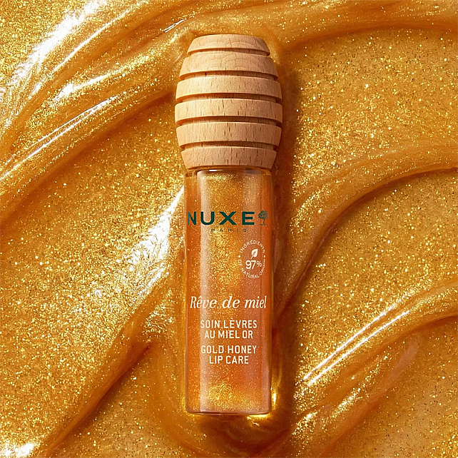 Nuxe Reve De Miel Honey Lip Gold - Nemlendirici Işıltılı Dudak Balı 10ml - 4