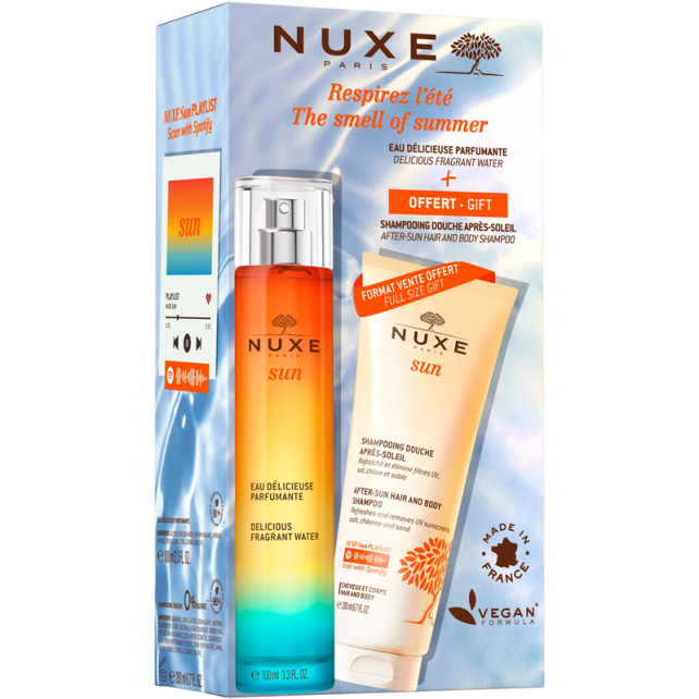 Nuxe Sun Eau Delicieuse Parfumante Parfüm 100ml & After Sun Shampoo Güneş Sonrası Şampuan 200ml Set - 1