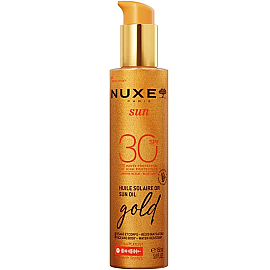 Nuxe Sun Huile Solaire Or Sun Oil Gold SPF 30+ Altın Işıltılı Bronzlaştırıcı ve Koruyucu Yağ 150ml - Nuxe