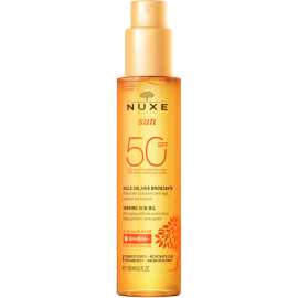 Nuxe Sun Huile Solaire Taning Sun Oil SPF 50+ Bronzlaştırıcı ve Koruyucu Güneş Yağı 150ml - Nuxe
