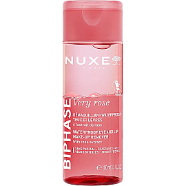 Nuxe Very Rose Gül Özlü Çift Fazlı Göz ve Dudak Makyaj Temizleme Suyu 100ml - Nuxe