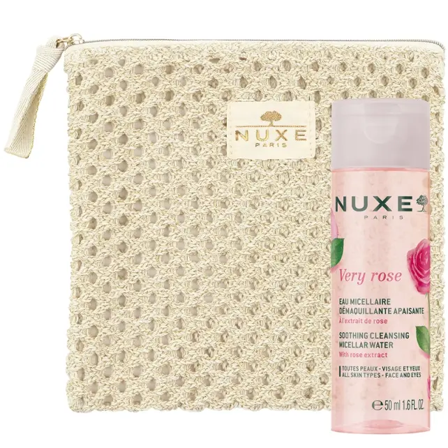 Nuxe Very Rose Micellar Su 50ml & Mini Bez Çanta Set - 1