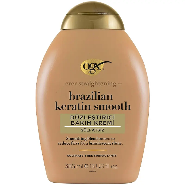 Ogx Brazilian & Keratin Smooth Conditioner - Düzleştirici Etkili Bakım Kremi 385ml - 1