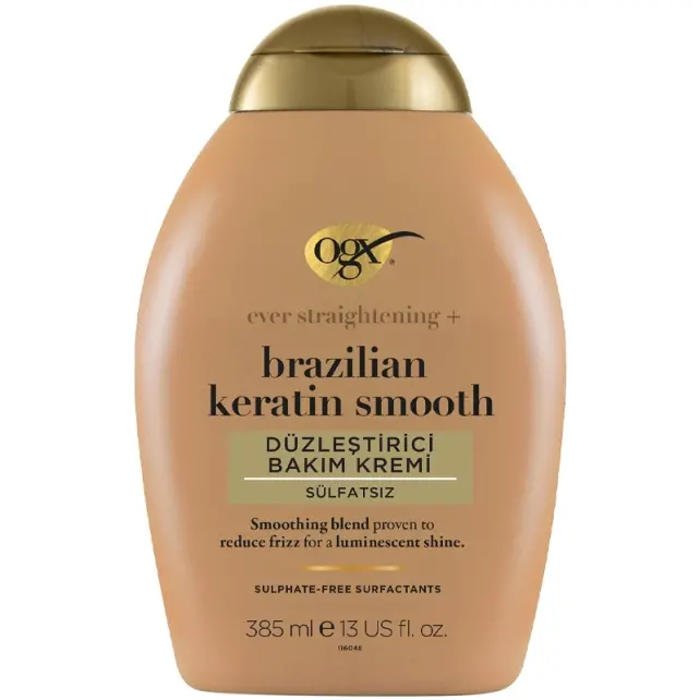Ogx Brazilian & Keratin Smooth Conditioner - Düzleştirici Etkili Bakım Kremi 385ml - 1