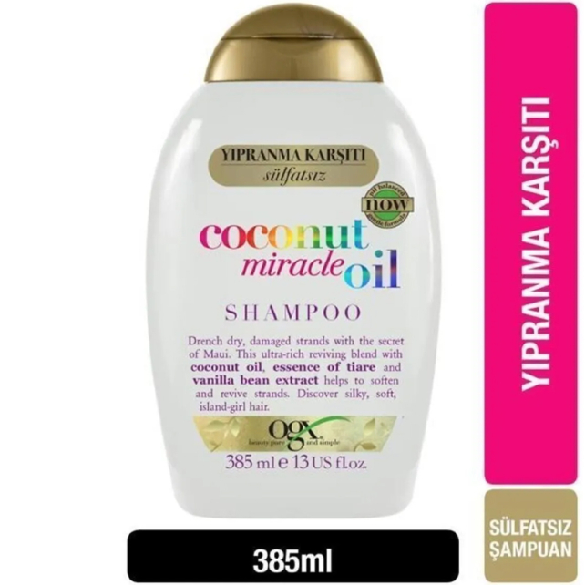 Ogx Coconut Miracle Oil Shampoo - Saç Bakım Şampuanı 385ml - 2