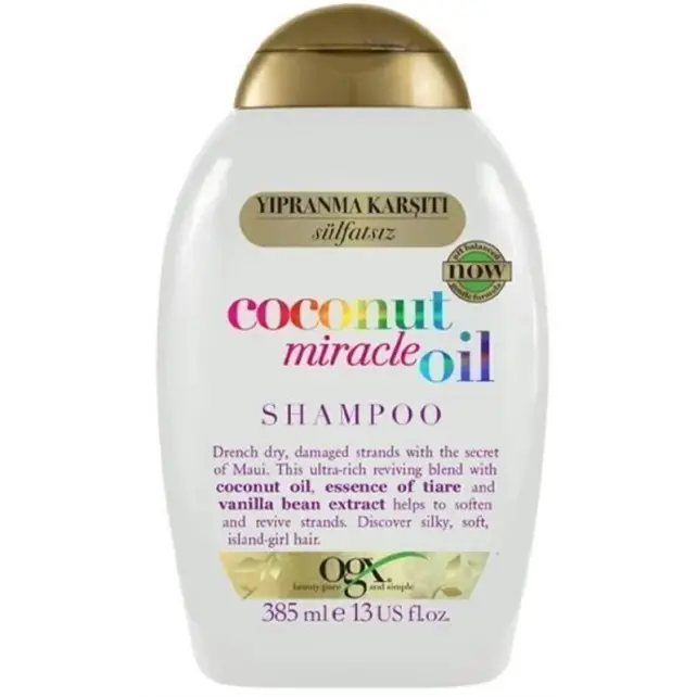 Ogx Coconut Miracle Oil Shampoo - Saç Bakım Şampuanı 385ml - 1