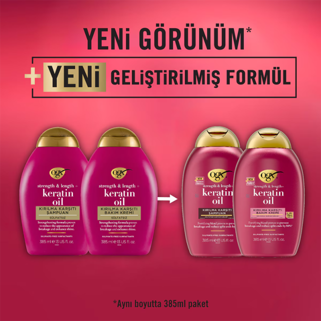 Ogx Keratin Oil Coditioner - Kırılma Karşıtı Saç Bakım Kremi 385ml - 8