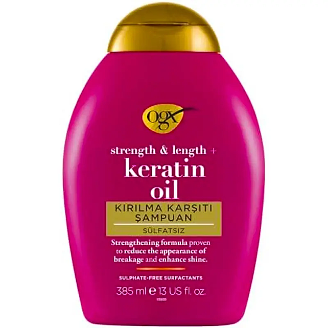 Ogx Keratin Oil Shampoo - Kırılma Karşıtı Saç Bakım Şampuanı 385ml - 1