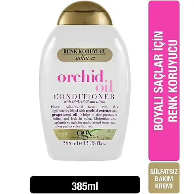 Ogx Orchid Oil Conditioner - Boyalı Saçlar İçin Bakım Kremi 385ml - 2