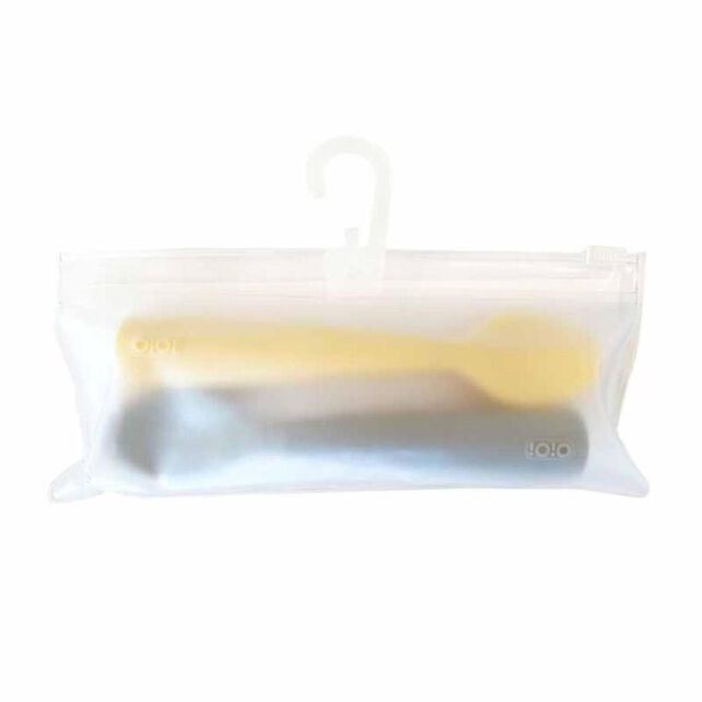 OiOi Nam Nam Mama Kaşığı Mellow Yellow - Powder Green 2'li - 1