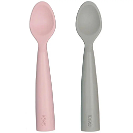 OiOi Nam Nam Mama Kaşığı Pink - Grey 2'li - OiOi