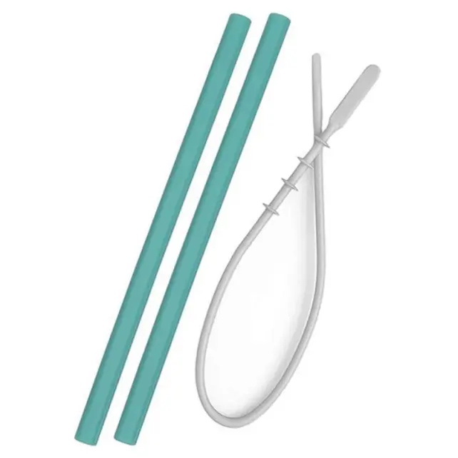 OiOi Silikon Pipet 2'li Aqua Green & Temizleme Fırçası - 1