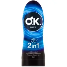 Okey 2 In 1 Aromasız Kayganlaştırıcı Jel 200ml - Okey